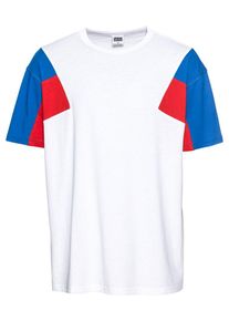 Urban Classics, Herren T-Shirt, Blau / Rot / Weiß