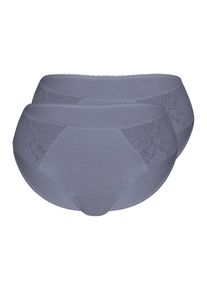Sassa Mode Sassa, Damen Slip 'Bamboo & Lace', Dunkelgrau