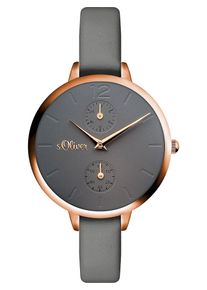 s.Oliver, Damen uhr, Bronze / Gold / Dunkelgrau