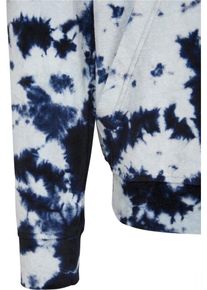 Urban Classics, Herren Hoody 'Velvet Tie Dye', Blau / Indigo / Weiß