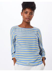 More & More MORE & MORE, Damen Bluse, Hellblau / Pastellgelb / Weiß