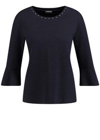 Taifun, Damen T-Shirt, Dunkelblau