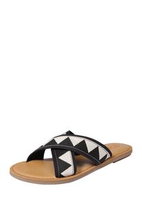 Toms Shoes TOMS, Damen Sandale 'VIV', Schwarz / Wei&szlig;