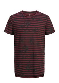 Jack & Jones JACK & JONES, Herren T-Shirt, Weinrot / Schwarz