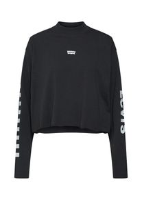 Levi's LEVI'S, Damen Shirt 'GRAPHIC LS MOCKNECK TEE', Schwarz / Weiß