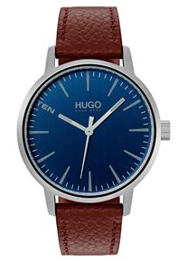 Hugo, Herren Uhr '1530076', Dunkelblau / Rostbraun / Silber