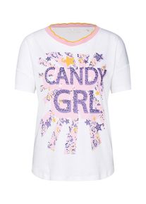Rich & Royal Rich & Royal, Damen Shirt 'Candy GRL', Lila / Pink / Weiß