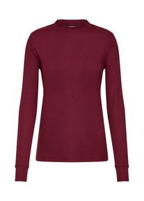 GAP, Damen Shirt 'LS BTTN SHLDR TEE', Bordeaux