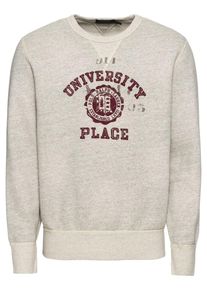 Polo Ralph Lauren, Herren Sweatshirt 'VINTAGE FLEECE-LSL-KNT', Hellgrau / Weinrot