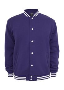 Urban Classics, Herren Sweatjacket, Indigo / Wei&szlig;