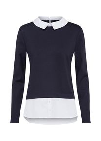 Only, Damen Pullover 'Cally', Nachtblau / Weiß