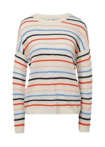 Tom Tailor Denim, Damen Pullover, Hellblau / Dunkelorange / Pastellpink / Schwarz / Wollwei&szlig;