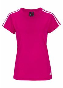 adidas Performance, Damen T-Shirt 'ESSENTIALS 3S SLIM TEE', Pink