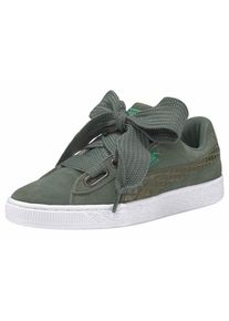 Puma, Damen Sneaker 'Suede Heart Uprising', Gr&uuml;n / Wei&szlig;