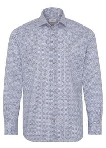 Eterna, Herren Hemd, Beige / Blau