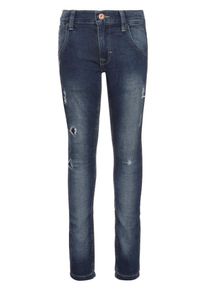 name it, Slim-Fit Sweat-Denim-Jeans, Blau