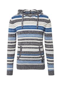 Tom Tailor, Herren Hoodie, Blau / Nachtblau / Hellblau / Weiß