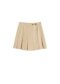 Mango, Damen Rock 'Milu', Sand / Dunkelgrau / Weiß