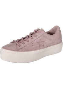 Converse, Damen Sneaker 'One Star Platform - OX', Taupe / Wei&szlig;