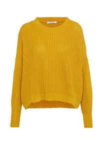 Glamorous, Damen Pullover aus Grobstrick, Gelb