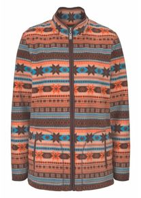 Cheer, Damen Fleecejacke, Braun / Mischfarben