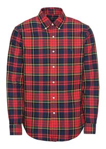 Polo Ralph Lauren, Herren Hemd 'OXFORD-SL BD PPC SPT', Blau / Gelb / Rot