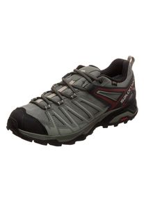 Salomon, Herren Laufschuh 'X Ultra 3 Prime', Grau / Dunkelrot / Schwarz