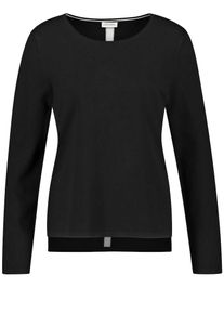Gerry Weber, Damen Pullover, Schwarz / Wei&szlig;