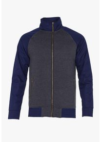 PLUS EIGHTEEN, Herren Sweatjacke, Blau / Dunkelgrau