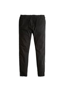 Hollister, Herren Hose 'JOGGER SPRSKNY BLK SDTP', Schwarz / Weiß