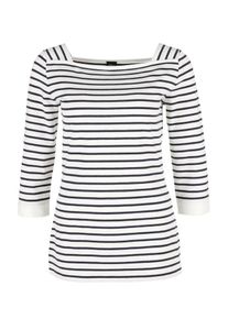 s.Oliver BLACK LABEL, Damen Shirt, Kobaltblau / Wei&szlig;