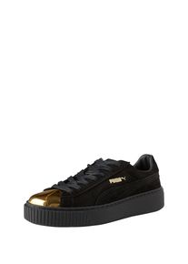 Puma, Damen Sneaker 'Suede Platform', Gold / Schwarz