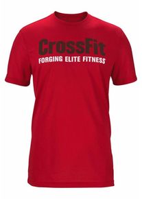 Reebok, Herren Rundhalsshirt 'CROSSFIT FEF TEE-SPEEDWICK', Rot