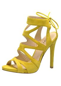 Evita, Damen Sandalette, Gelb