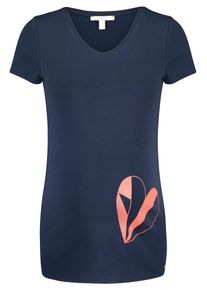 Esprit Maternity, Damen T-shirt, Nachtblau / Koralle