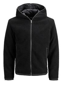 Jack & Jones JACK & JONES, Herren Teddystruktur Jacke, Schwarz