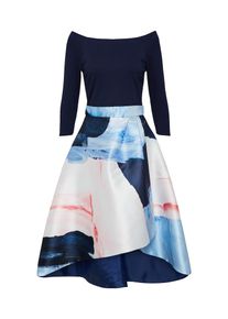 Coast, Damen Kleid 'Marini Chloi', Nachtblau / Mischfarben