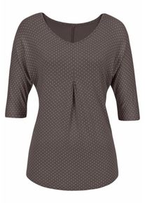 Lascana, Damen T-Shirt, Braun