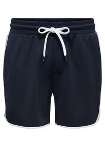 Only & Sons Only & Sons, Herren Shorts, Blau / Naturwei&szlig;