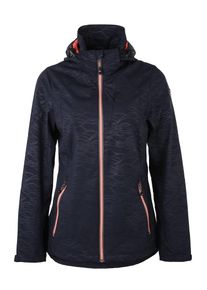 Killtec, Damen Sport-Funktionsjacke 'Farata Embossed', Dunkelblau / Orange
