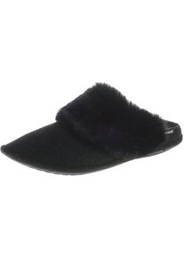Crocs, Damen Slipper 'Luxe', Schwarz / Weiß