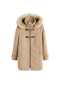 Mango, Damen Mantel 'Woolperk', Beige