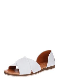 Apple of Eden, Damen Sandale 'Chiusi', Beige / Wei&szlig;