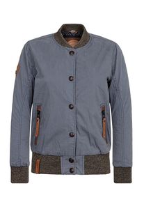 Naketano, Damen Jacke 'U like dirty', Taubenblau / Braun / Graumeliert