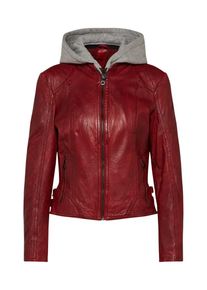 Gipsy, Damen Lederjacke 'CALLIE W17 LONTV', Beige / Rot