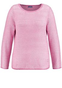 SAMOON, Damen Pullover, Pinkmeliert