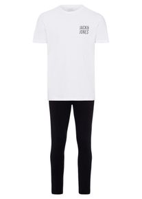 Jack & Jones JACK & JONES, Herren Pyjama, Schwarz / Weiß