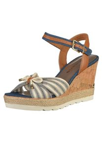 Tamaris, Damen Sandalen, Navy / Bronze