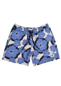 Code-Zero, Herren Badeshorts 'Voile', Beige / Royalblau / Schwarz
