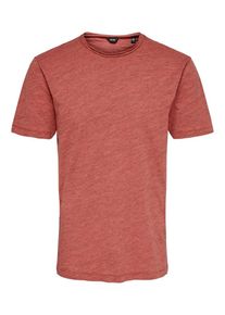 Only & Sons Only & Sons, Herren T-Shirt 'Onsalbert', Rotmeliert